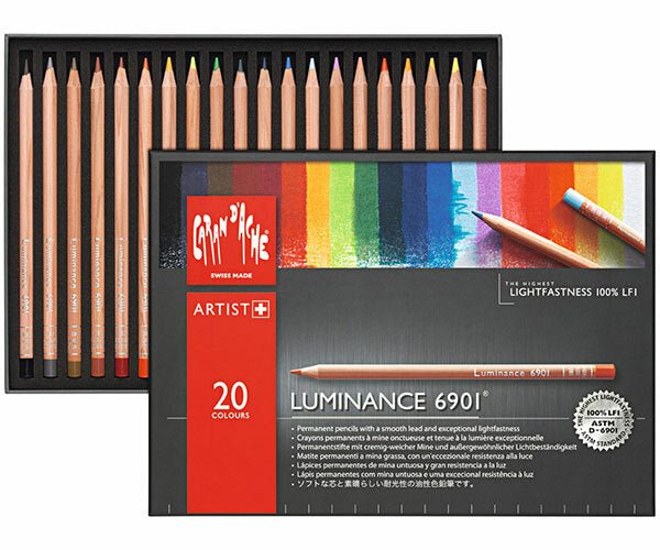 Caran d'Ache Luminance Pencils Set 20 - theartshop.com.au