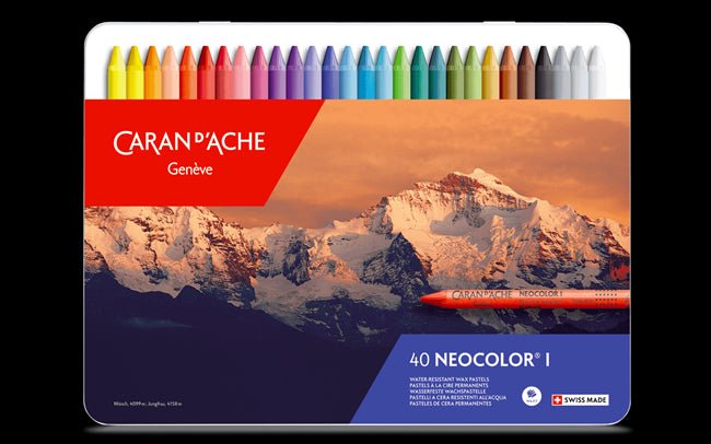 Caran d'Ache Neocolor I Tin 40 - theartshop.com.au