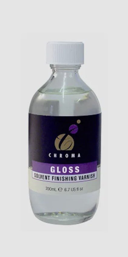 Chroma Gloss Solvent Varnish 200ml - theartshop.com.au