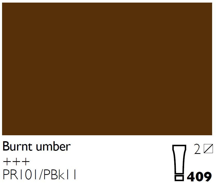 Cobra Water Mixable Oil 40ml 409 Burnt Umber - theartshop.com.au