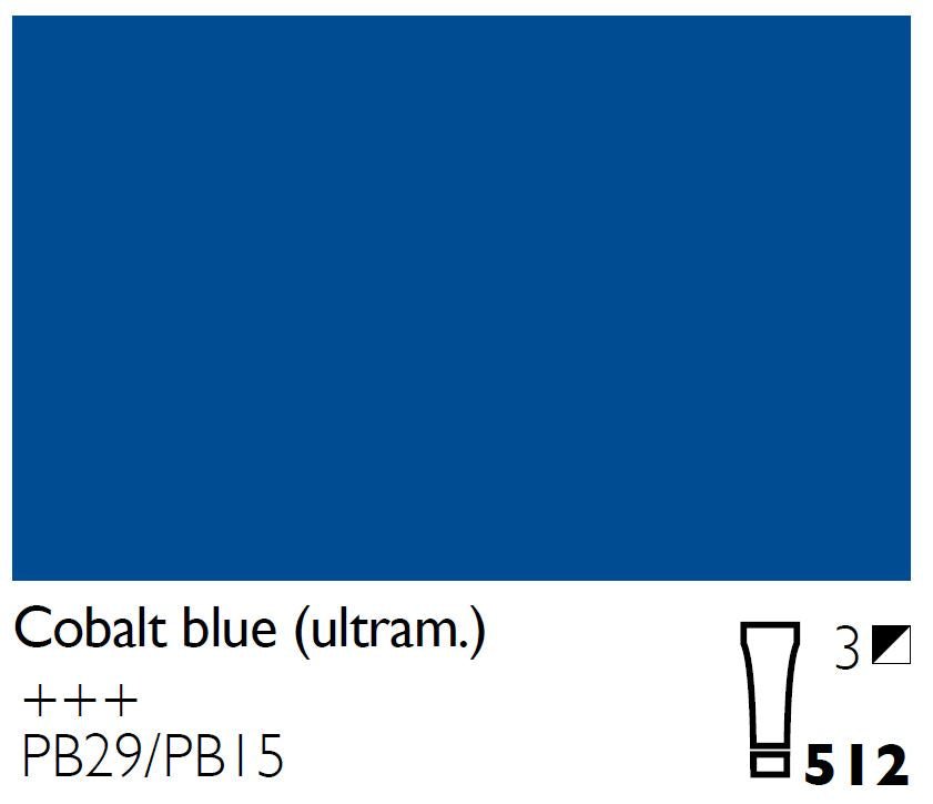 Cobra Water Mixable Oil 40ml 512 Cobalt Blue (Ultramarine) - theartshop.com.au