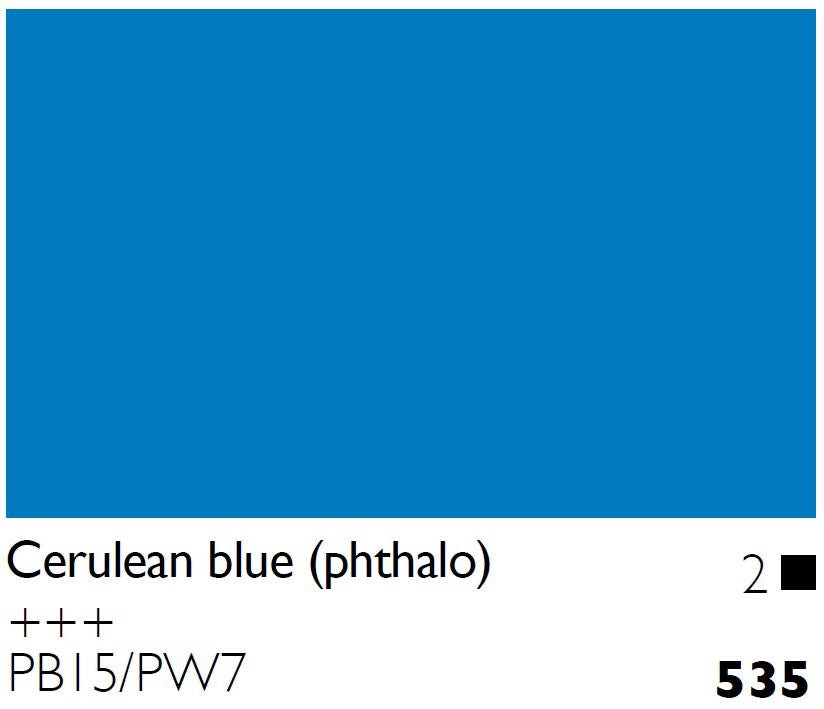 Cobra Water Mixable Oil 40ml 535 Cerulean Blue (Phthalo) - theartshop.com.au