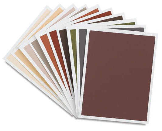 Colourfix Pastel Paper 240 x 320mm 340gsm Warm Colours Pkt 10 - theartshop.com.au