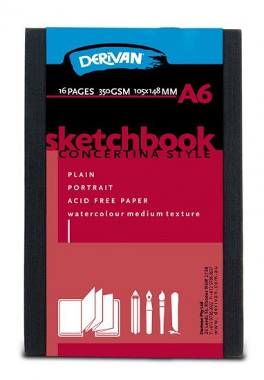 Concertina style Sketchbook A6 - theartshop.com.au