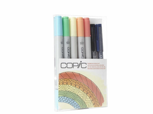 Copic Ciao Doodle Kit 7 Rainbow - theartshop.com.au