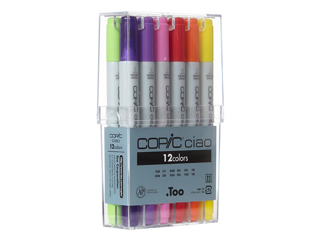 Copic Ciao Set 12 Basic - theartshop.com.au