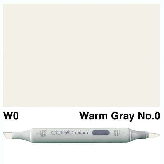 Copic Ciao W0 Warm Gray No.0 - theartshop.com.au