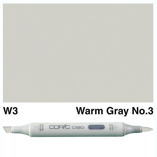 Copic Ciao W3 Warm Gray No.3 - theartshop.com.au