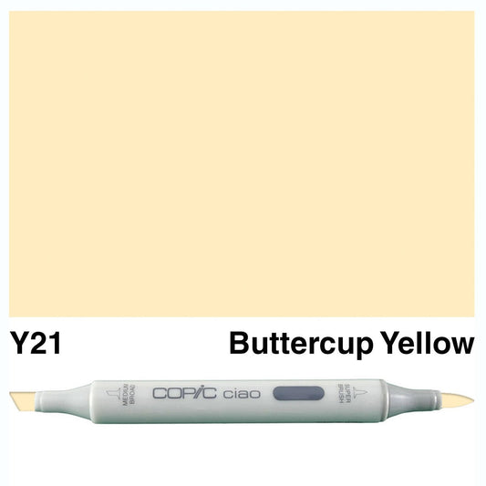 Copic Ciao Y21 Buttercup Yellow - theartshop.com.au