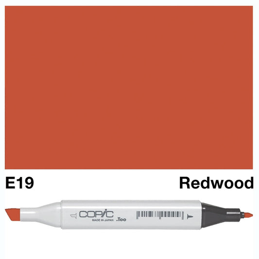 Copic Classic Marker E19 Redwood - theartshop.com.au