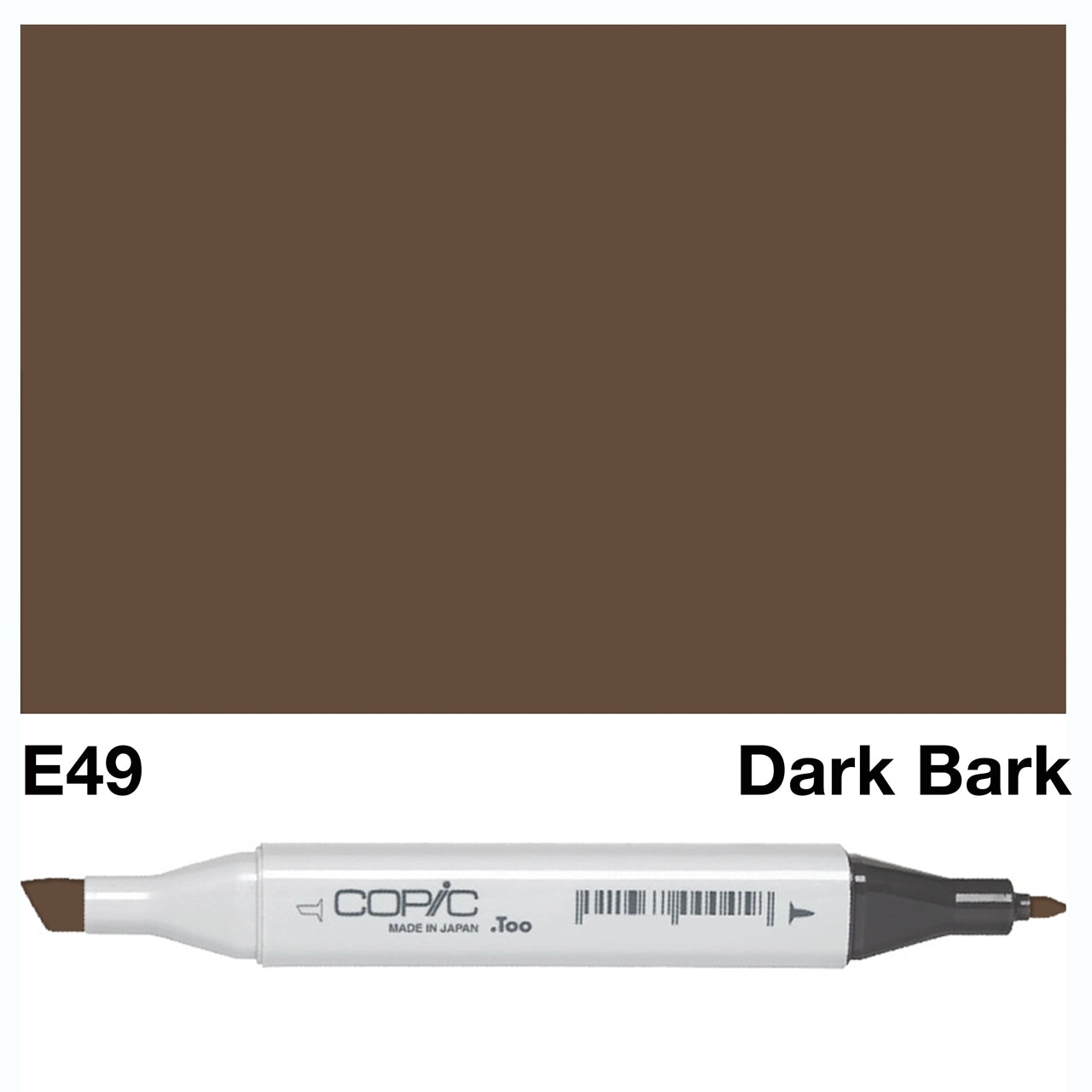 Copic Classic Marker E49 Dark Bark - theartshop.com.au