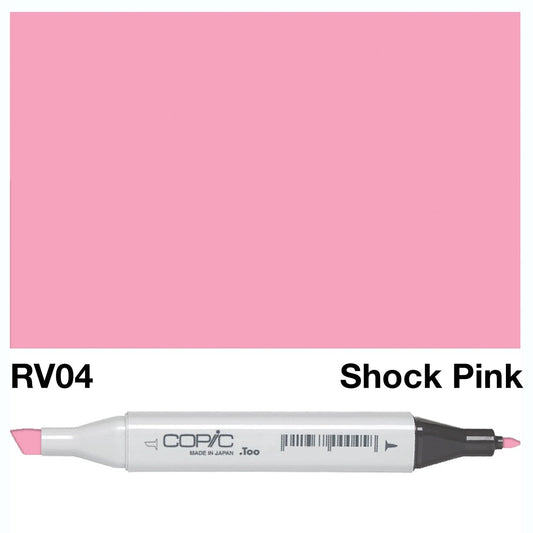 Copic Classic Marker RV04 Shock Pink - theartshop.com.au