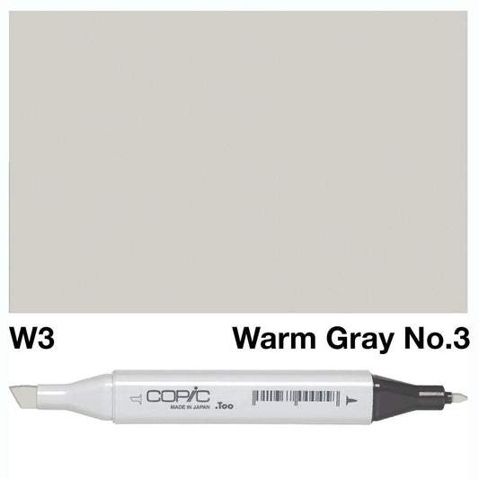 Copic Classic Marker W3 Warm Gray No.3 - theartshop.com.au