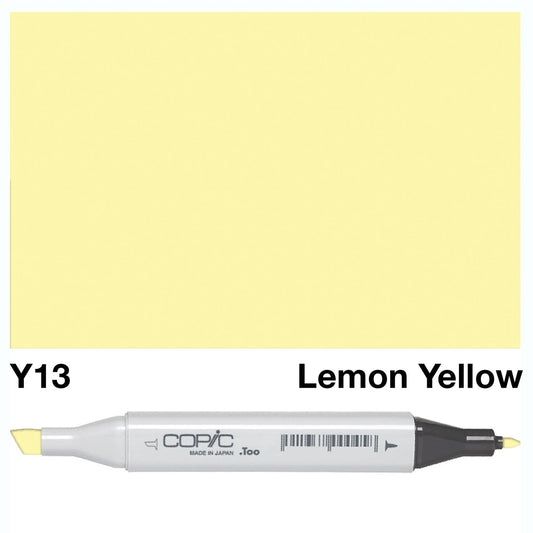 Copic Classic Marker Y13 Lemon Yellow - theartshop.com.au