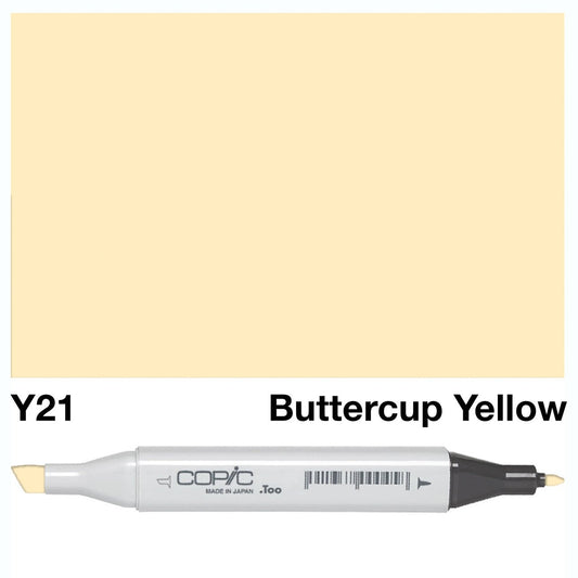 Copic Classic Marker Y21 Buttercup Yellow - theartshop.com.au