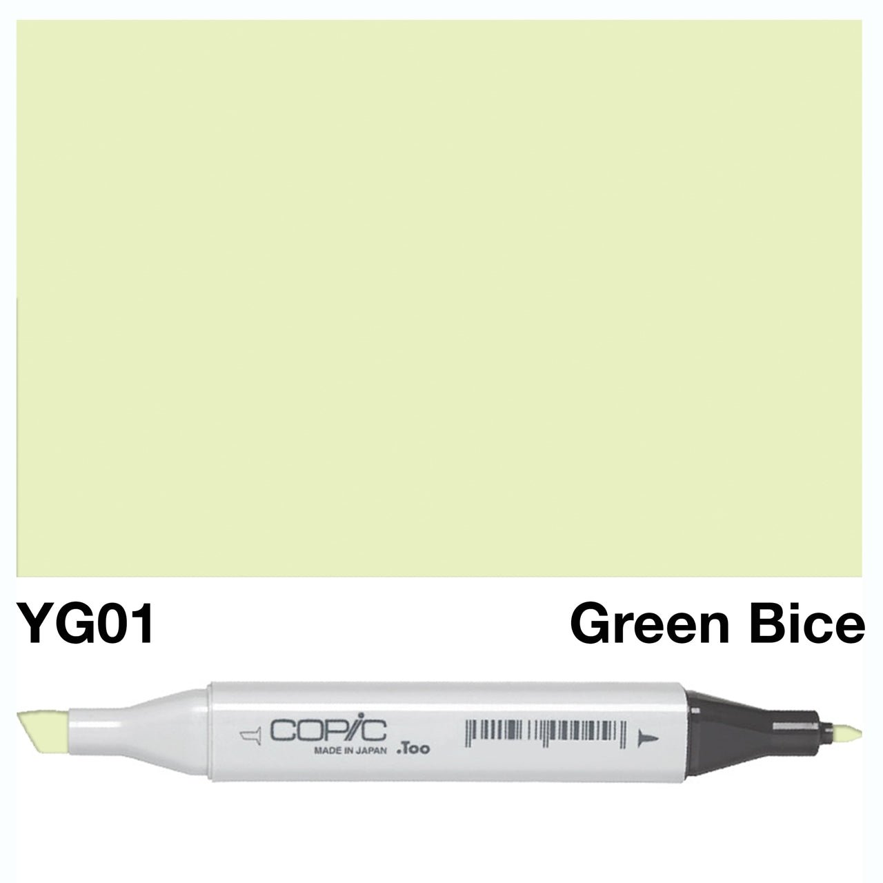 Copic Classic Marker YG01 Green Bice - theartshop.com.au