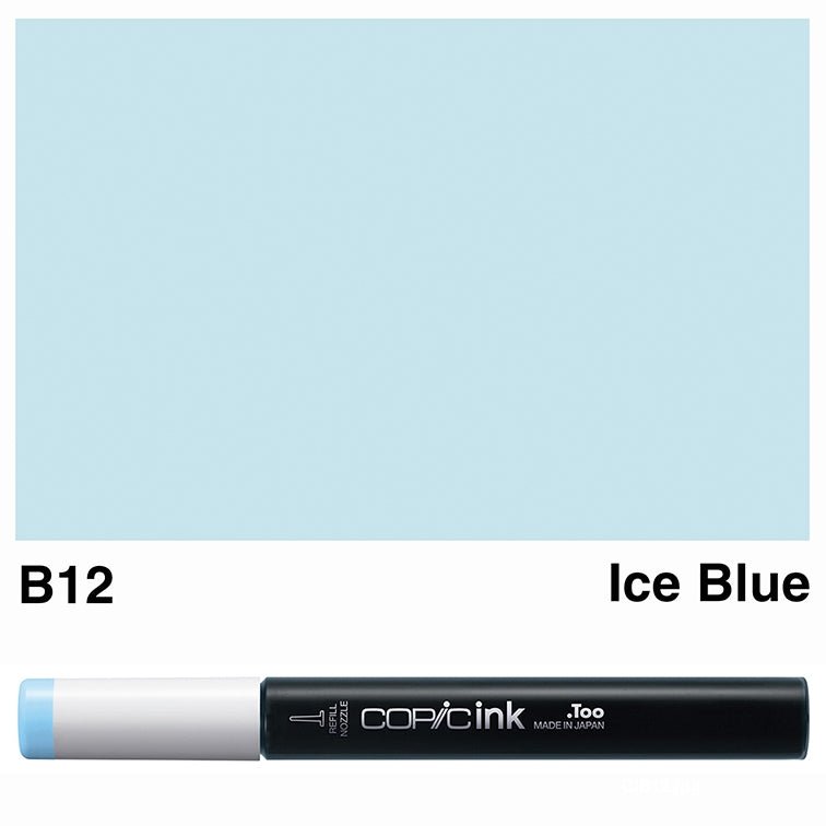 Copic Ink 12ml B12 Ice Blue - theartshop.com.au