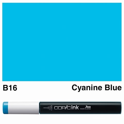 Copic Ink 12ml B16 Cyanine Blue - theartshop.com.au