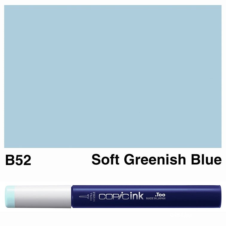 Copic Ink 12ml B52 Soft Greenish Blue - theartshop.com.au