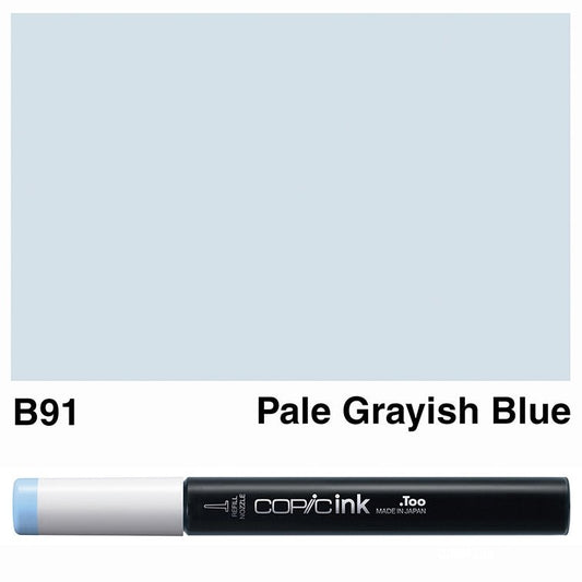 Copic Ink 12ml B91 Pale Grayish Blue - theartshop.com.au