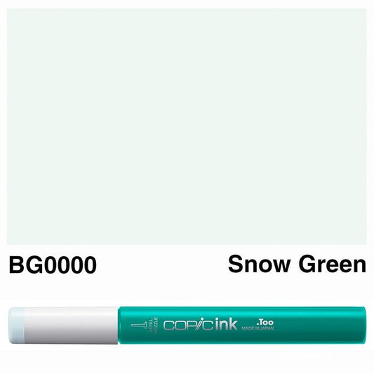 Copic Ink 12ml BG0000 Snow Green - theartshop.com.au