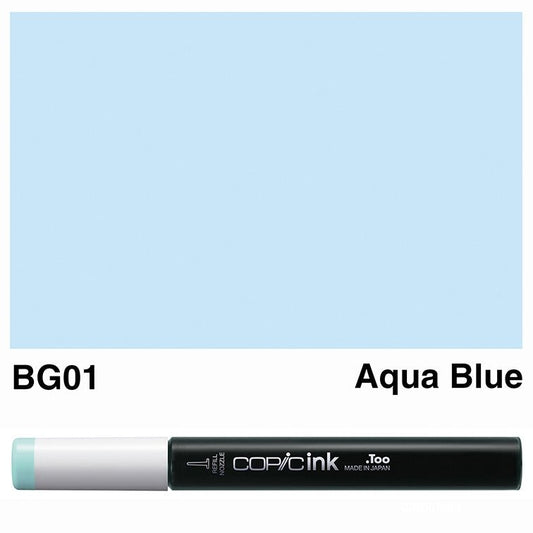 Copic Ink 12ml BG01 Aqua Blue - theartshop.com.au