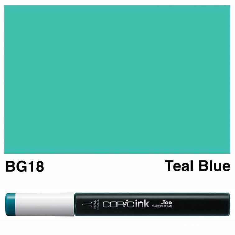 Copic Ink 12ml BG18 Teal Blue - theartshop.com.au