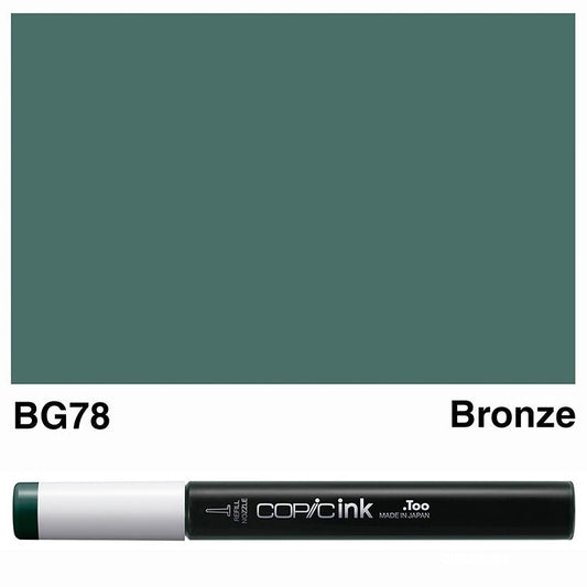 Copic Ink 12ml BG78 Bronze - theartshop.com.au