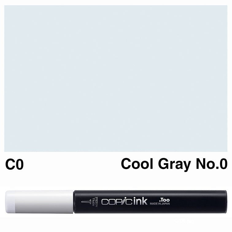 Copic Ink 12ml C0 Cool Gray No.0 - theartshop.com.au