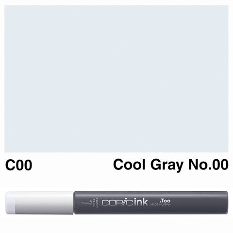 Copic Ink 12ml C00 Cool Gray No.00 - theartshop.com.au