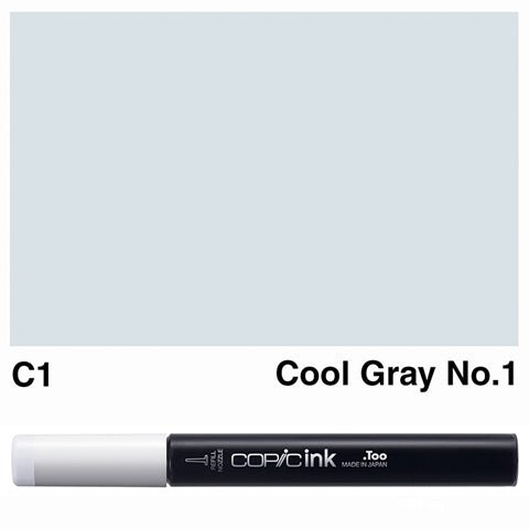 Copic Ink 12ml C1 Cool Gray C.1 - theartshop.com.au