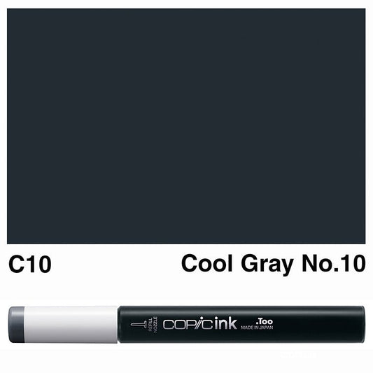 Copic Ink 12ml C10 Cool Gray No.10 - theartshop.com.au