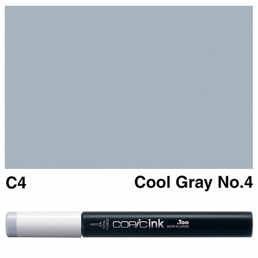 Copic Ink 12ml C4 Cool Gray No.4 - theartshop.com.au