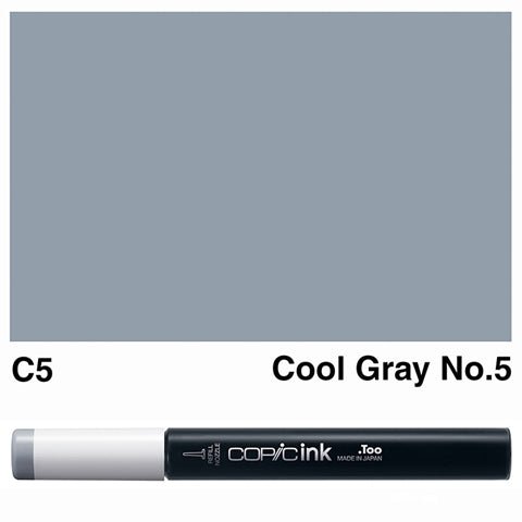 Copic Ink 12ml C5 Cool Gray No.5 - theartshop.com.au