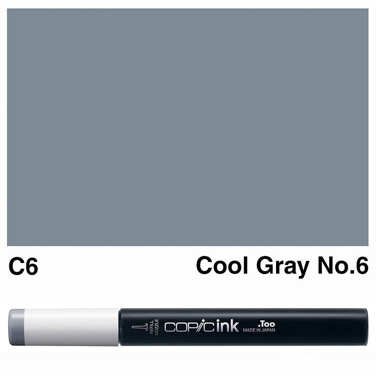 Copic Ink 12ml C6 Cool Gray No.6 - theartshop.com.au