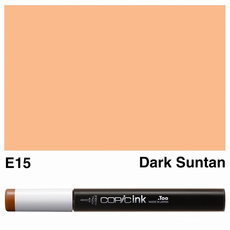 Copic Ink 12ml E15 Dark Suntan - theartshop.com.au