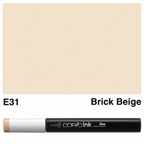 Copic Ink 12ml E31 Brick Beige - theartshop.com.au