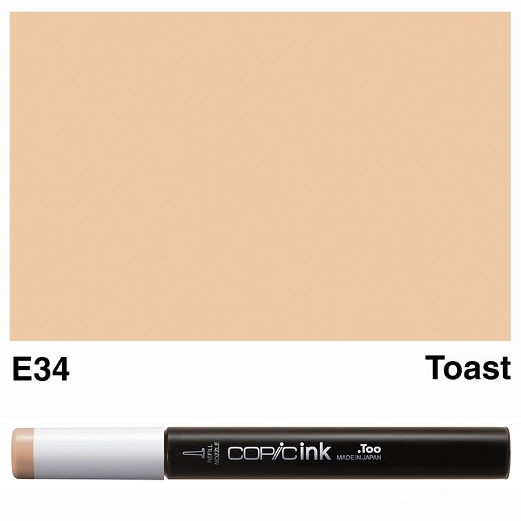 Copic Ink 12ml E34 Toast - theartshop.com.au