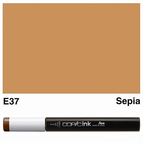 Copic Ink 12ml E37 Sepia - theartshop.com.au