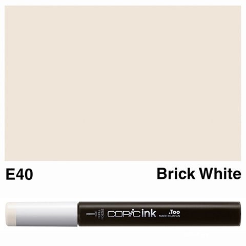 Copic Ink 12ml E40 Brick White - theartshop.com.au