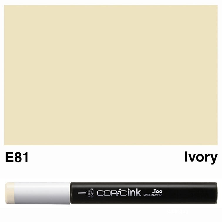 Copic Ink 12ml E81 Ivory - theartshop.com.au