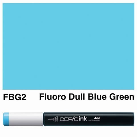 Copic Ink 12ml Fluorescent Dull Blue Green - theartshop.com.au