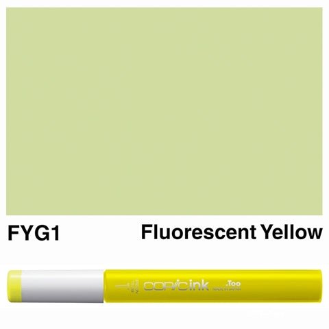 Copic Ink 12ml FYG1 Fluorescent Yellow - theartshop.com.au