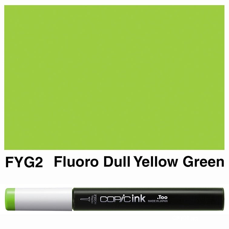 Copic Ink 12ml FYG2 Fluorescent Dull Yellow Green - theartshop.com.au