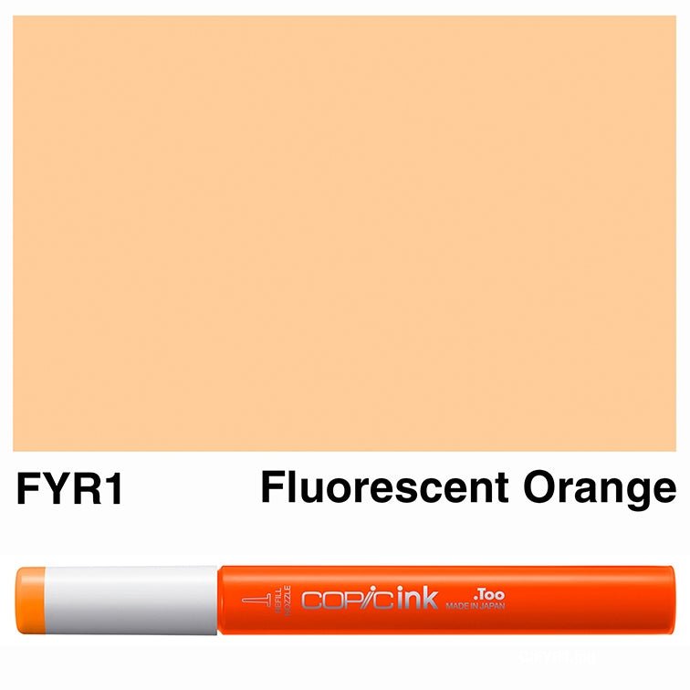 Copic Ink 12ml FYR1 Fluorescent Orange - theartshop.com.au