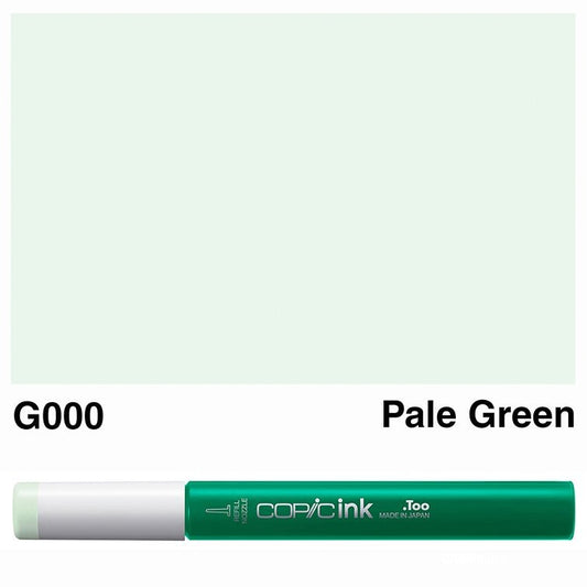 Copic Ink 12ml G000 Pale Green - theartshop.com.au