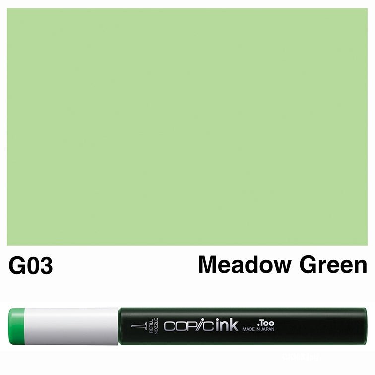 Copic Ink 12ml G03 Meadow Green - theartshop.com.au