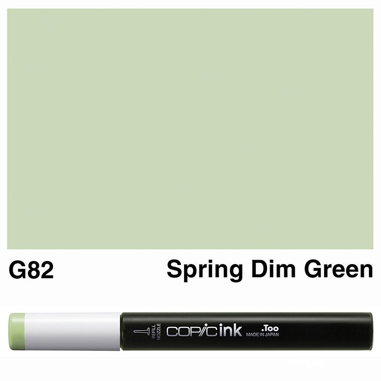 Copic Ink 12ml G82 Spring Dim Green - theartshop.com.au