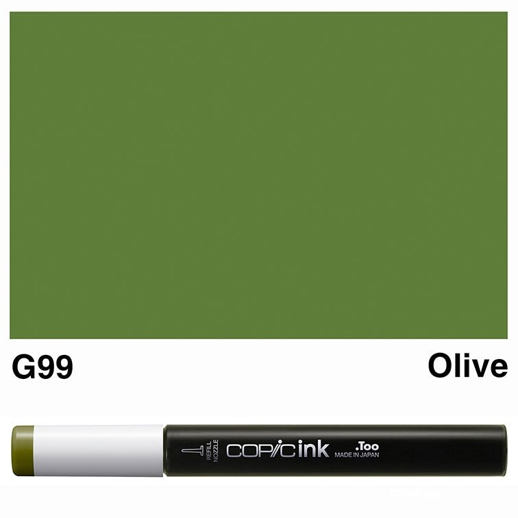Copic Ink 12ml G99 Olive - theartshop.com.au
