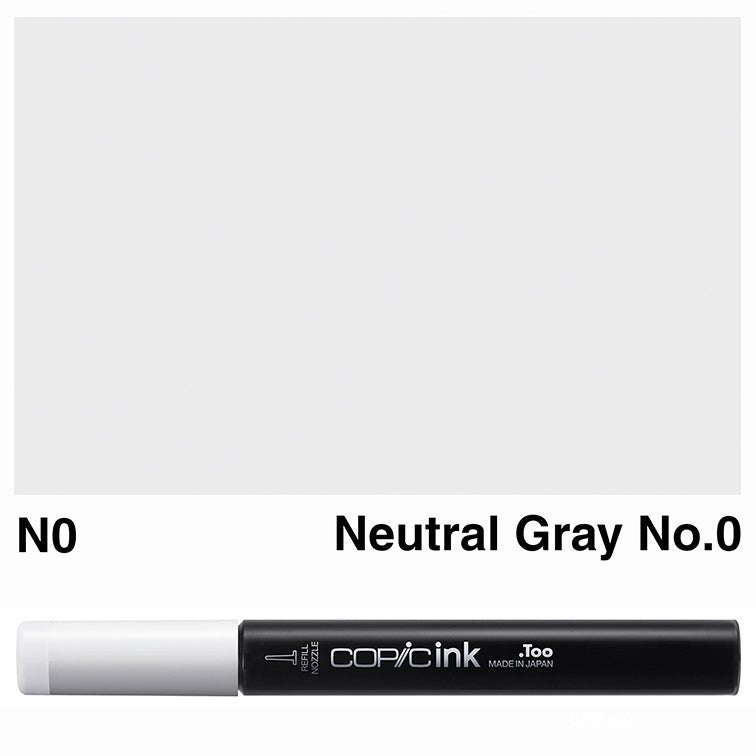 Copic Ink 12ml N0 Neutral Gray No.0 - theartshop.com.au